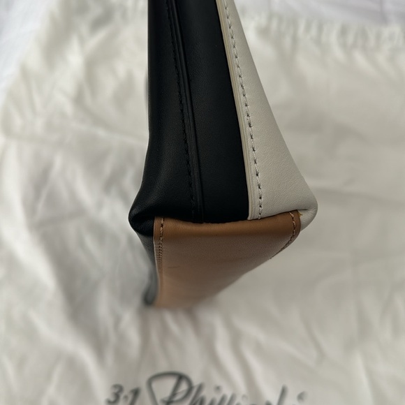 New 3.1 Philip Lin tie color leather pouch clutch makeup travel bag - Picture 5 of 12